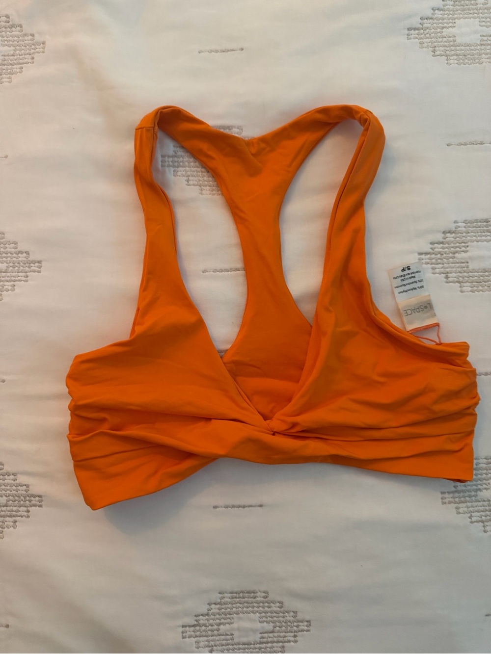 L*Space Orange Three-Piece Bikini Set - Picture 2 of 6